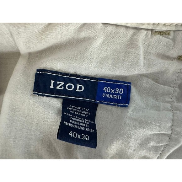 IZOD Relaxed Fit Stretch Denim Brown Jeans 40X30 - Picture 7 of 7